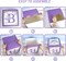 Purple Butterfly Baby Shower Boxes Decorations - 4 Purple Balloons Boxes with BABY Letter, Printed Letters,First Birthday Centerpiece Decor, Baby Blocks for Girl, Gender Reveal Backdrop
